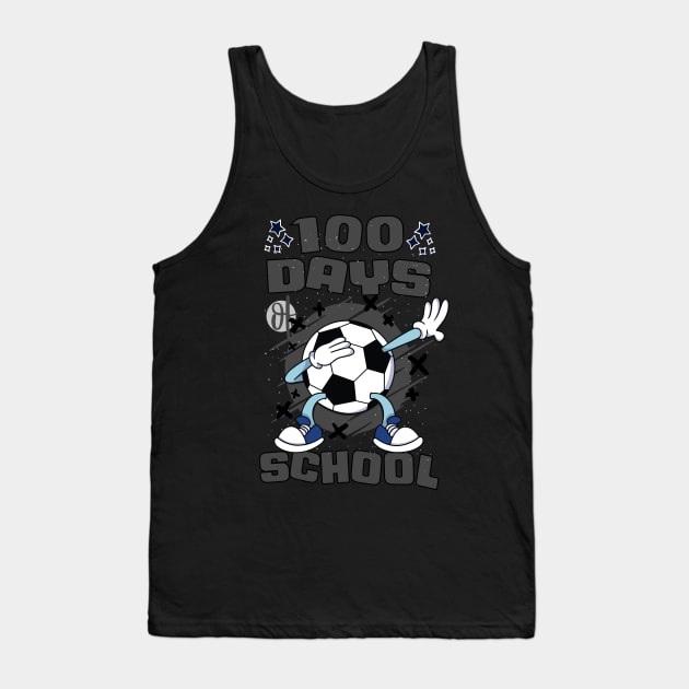 100 days of school featuring a dabbing Football #6 Tank Top by XYDstore